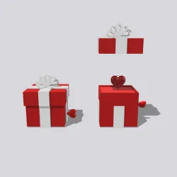 Gift box with lifter