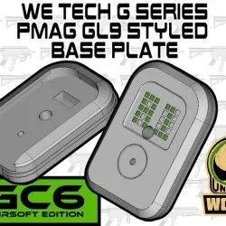 GL9 baseplate styled for WE TECH G series , WA VX-series, HFC AG, KJW KP13 KP17