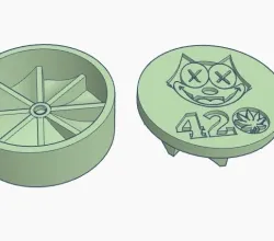 GRINDER GRINDER GRINDER GRINDER GRINDER GRINDER GRINDER GRINDER GRAN FELIX 420 66X28MM WEED GRINDERKING TUBINA 60MM EASY PRINT PRINTING WITHOUT SUPPORTS