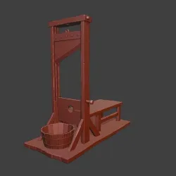 Guillotine Miniature 3D Model