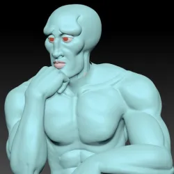 Handsome squidward (super chad ver)