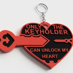 heart keychain for couple