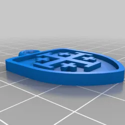 Jerusalem Cross keyfob