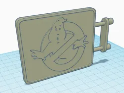 Kenner Real Ghostbusters Firehouse Sign
