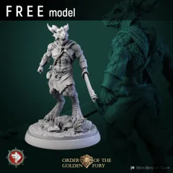 Kobold warrior pre-supported FREE STL