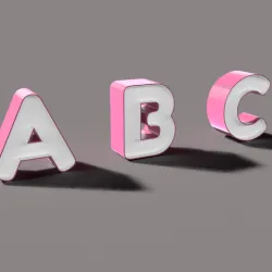 LedBox Font - Alphabet Collection - Letters and number boxes - No. 2