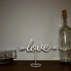 Love arrow ornament