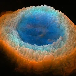 M57 Ring nebula 3D software analysis