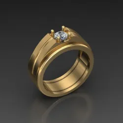 Man Ring STL CAD File 2.5$