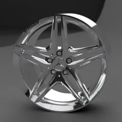 Mercedes 5 twin spoke amg wheels 1/18 1/24