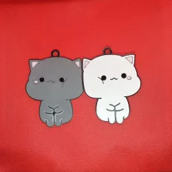 Mitao Cats keychain (couple)
