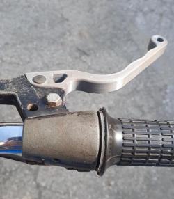 motorcycle clutch lever cnc aluminum short one finger stunt handlebar ...