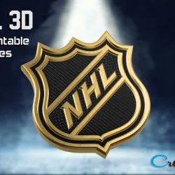 NHL hockey 3D logo