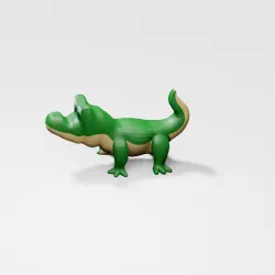 NICE CROCODILE LOWPOLY