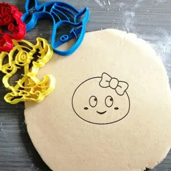 Ovum Egg Cell Cookie Cutter + outline