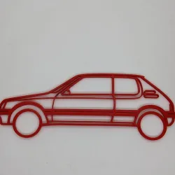 Peugeot 205 GTI wall decoration