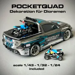 Pocket quad decoration for dioramas