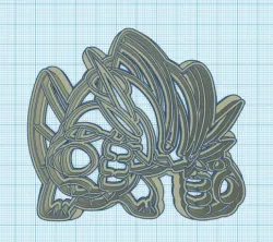 Pokemon: Mega Swampert Cookie Cutter