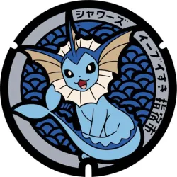 Pokemon Pokefuta Manhole  Vaporeon for Bambulab