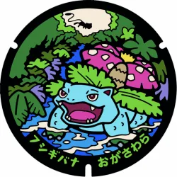 Pokemon Pokefuta Manhole  Venusaur for Bambulab