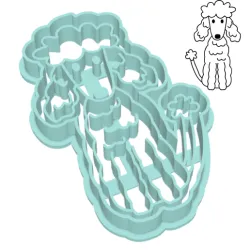 Poodle Dog Cookie Cutter