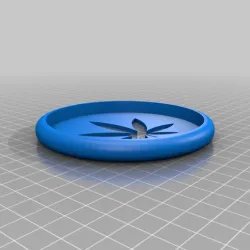 Pot Leaf Disc Golf Marker Disc