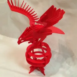 Printed - 3D Puzzle Eagle