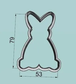 Rabbit cutter, silhouette