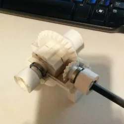 RC - Herringbone Pinion and Main Spur Gear + Dogbone U-Joint + Rear Differential