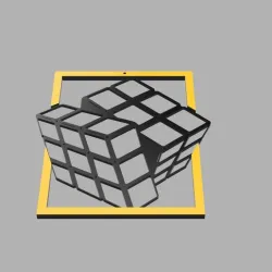 Rubik's Cube picture frame