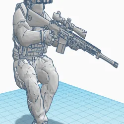 soldier 3 for helicopter mh-6