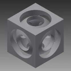Sphere Inside of Cube Toy