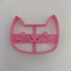 square cat face cookie cutter