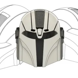 STARWARS THE MANDALORIAN HELMET CUSTOM LIFE SIZE