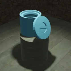 Storage (Large Circular Container)