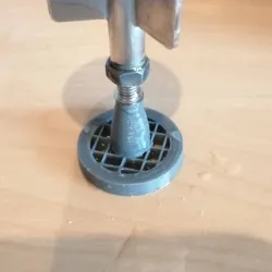 Strainer for sink drain for screw M6 without or with hexagon wrench size 10mm