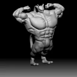SWOLE MewTwo - Pokémon Meme Model