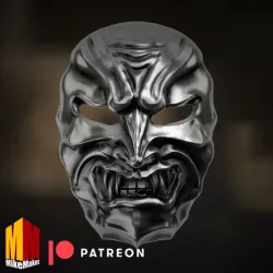 Teen Wolf Oni Mask 3D Model - Perfect for Fans of the Nogitsune Arc
