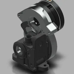The nOrbiter V1.5 Single stage gearbox dual drive extruder