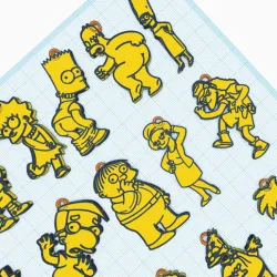 The simpsons pack keychains