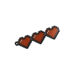 Three Hearts Keychain PixeleArts