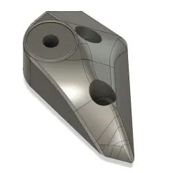 Triumph Daytona 675 Gen1 Stealth Mirror Adapters V2 'Full Smoothed'