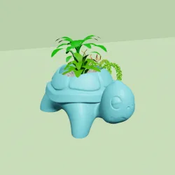 Turtle Back Vase - Cute Plant Pot - STL Printable