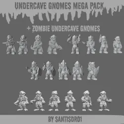 Undercave Gnomes (TTRPG'S) Miniatures