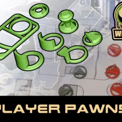 UNW paintball / airsoft player pawns set 10mm and 25mm