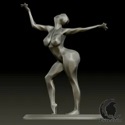 V5 CLAY DANCER     STATUE ORNAMENT