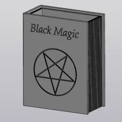 Vase Pen holder Black Magic book