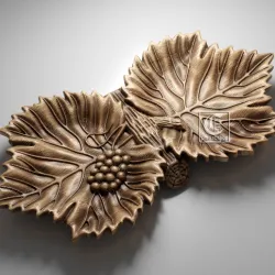 Vine Leaf Tray 2- Digital file for CNC