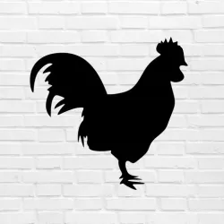 Wall decoration Rooster hen