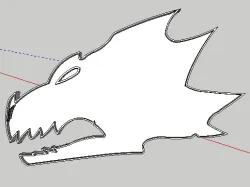 Warhammer 40K Salamanders Cookie Cutter